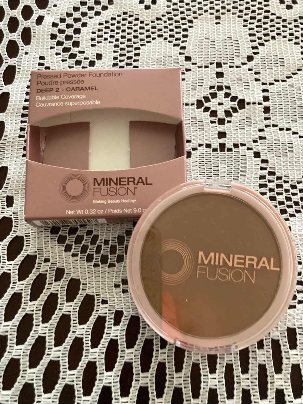 Mineral Fusion Pressed Powder Foundation - Deep 2 Caramel Brown